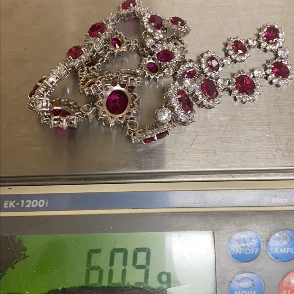 Sterling Silver Ruby Necklace - image 8